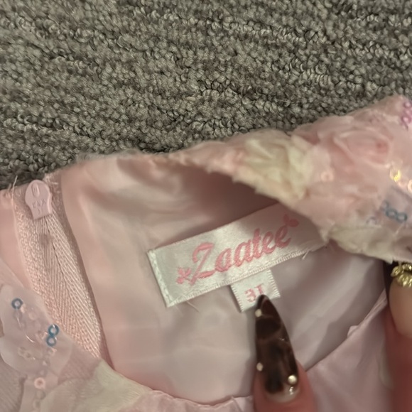 Pink Sequin Toddler 3T Girl Dress - Picture 3 of 3